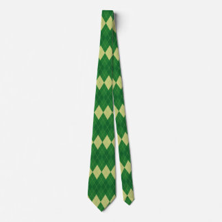 Cravate Saint Patrick Jour Thème Plaid Green