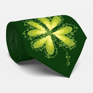 Cravate Saint Patrick's Day Lucky Clovers Shamrock irlanda