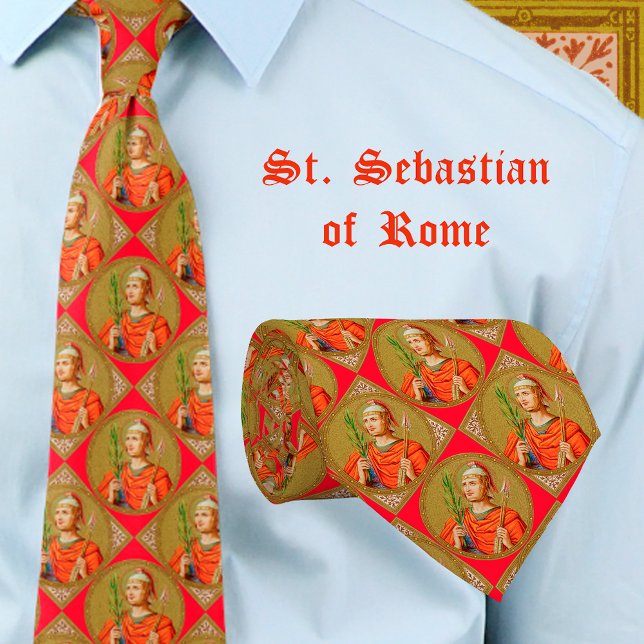 Cravate Saint Sébastien de Rome (SNV 24) (Créateur téléchargé)