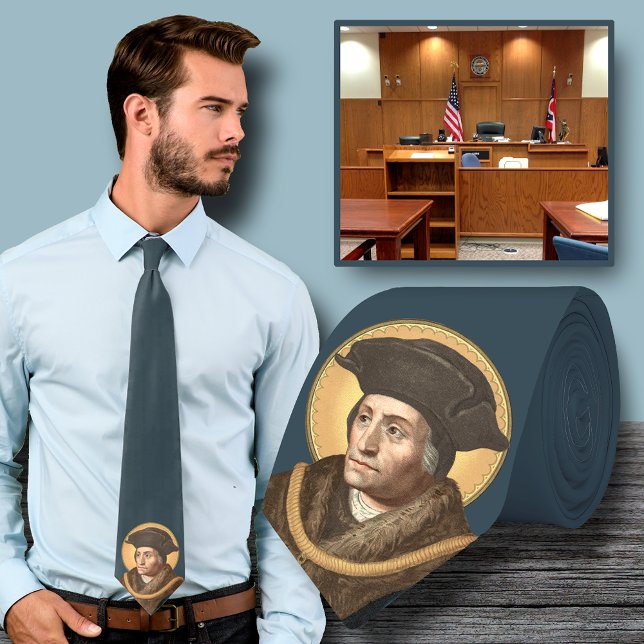 Cravate Saint Thomas More (SAU 026) (Créateur téléchargé)