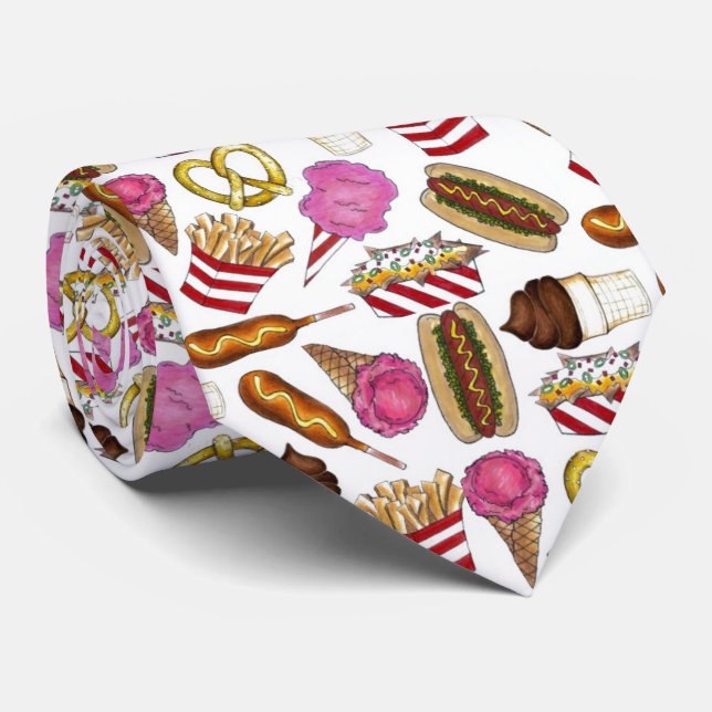 Cravate Salon d'Etat Carnaval Nachos Cotton Candy (Roulé)