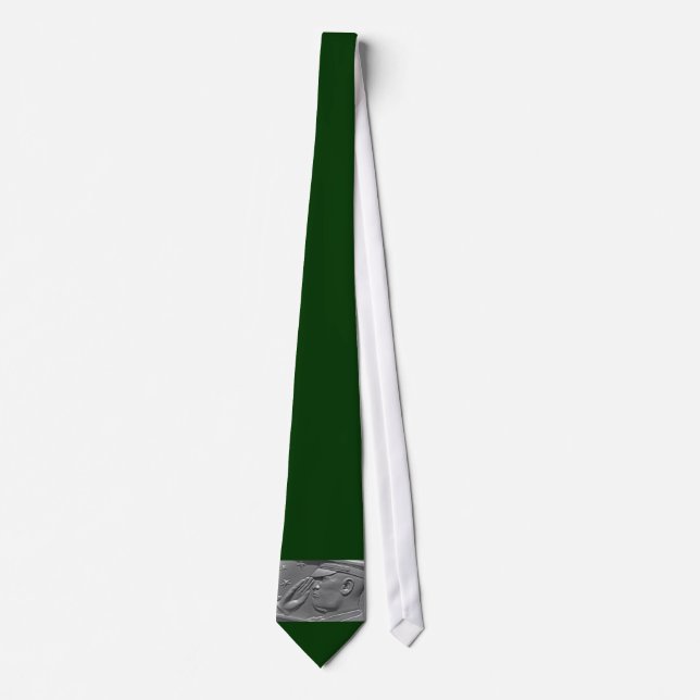 Cravate Salut Militaire Vert de l'Armée Honneur Militaire  (Devant)
