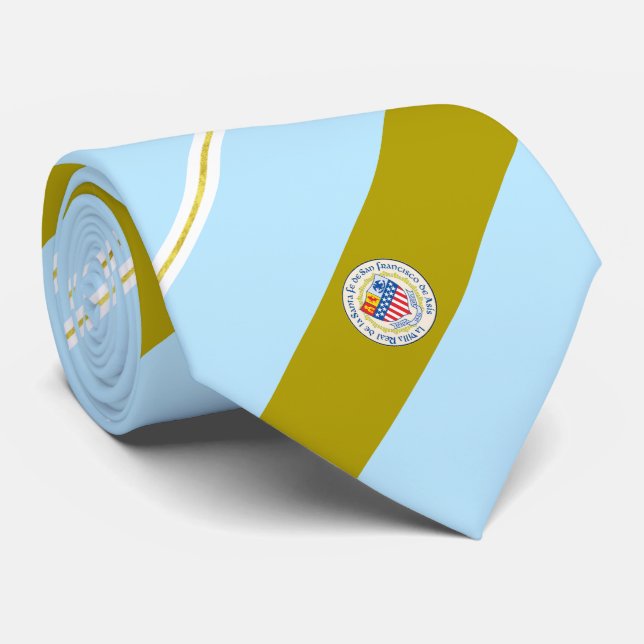 Cravate Santa Fe (New Mexico) city flag Neck Tie (Roulé)