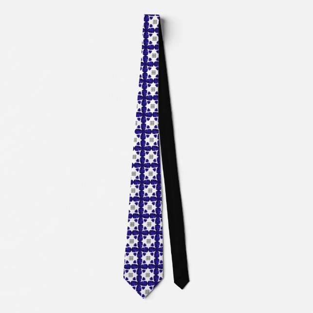 Cravate Sapphire Diamond Art, Bleu (Devant)