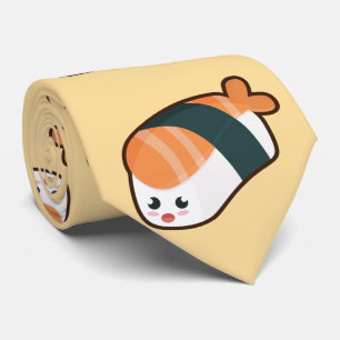 Cravate Saumon de nigiri de Kawaii