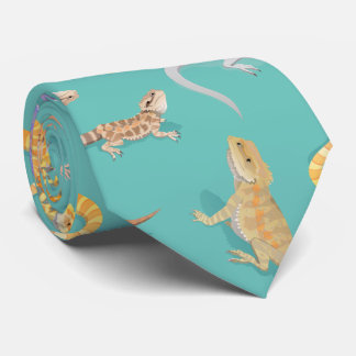 Cravate Scatter de dragon barbu Motif transparent