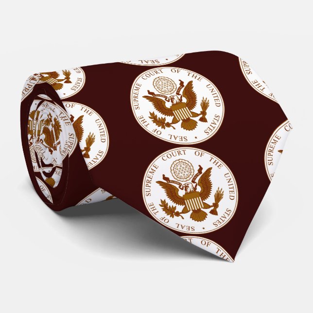 Cravate Sceau de la Cour suprême des États-Unis (Roulé)
