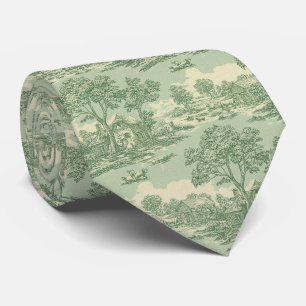 Cravate Scène de ferme Toile de Sage de campagne française