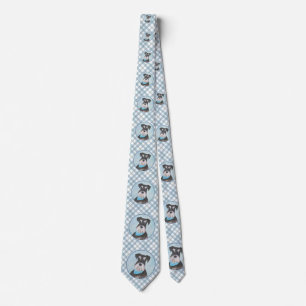 Cravate Schnauzer (Miniature) Peinture - Chien original mi