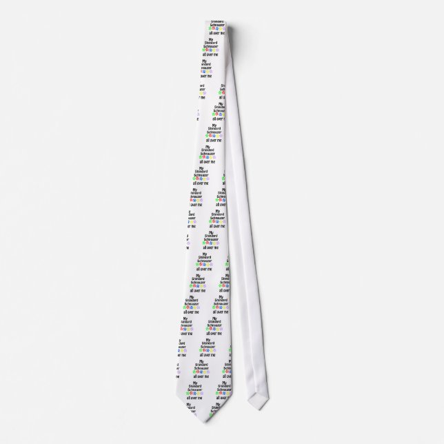 Cravate Schnauzer Standard Walks Design (Devant)