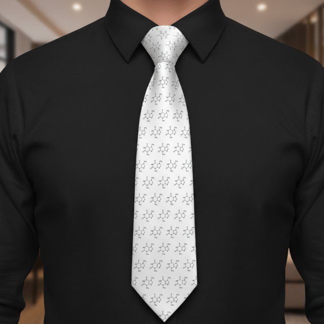 Cravate Science de la caféine (Caffeine Molecule Science Neck Tie)