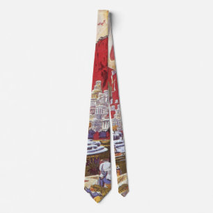 Cravate Science-fiction vintage, la ville perdue d'Atlanti