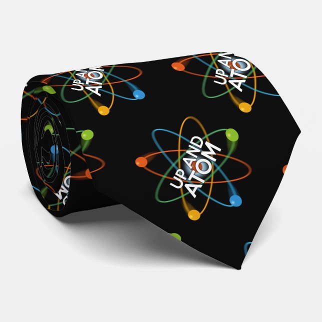 Cravate Science UP AND ATOM (Roulé)