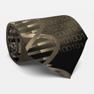 Cravate Science Vintage de l'empreinte génétique