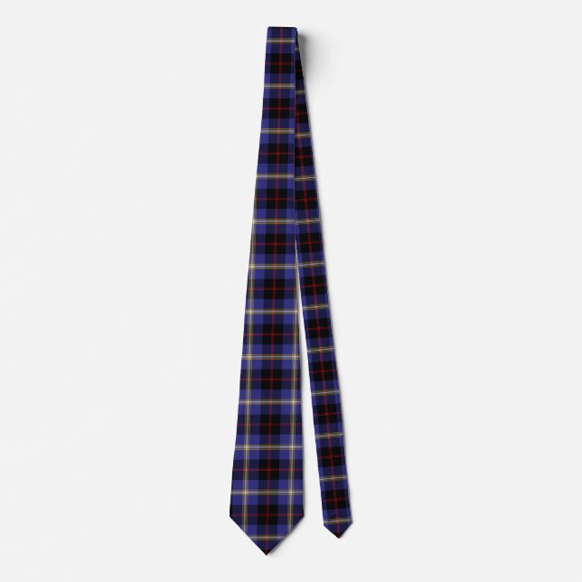 Cravate Scottish Clan Hill Tartan Plaid (Devant)