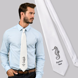 Cravate Seahorse Black