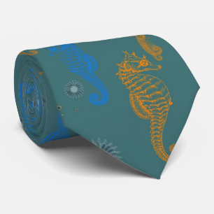 Cravate Seahorses Pattern