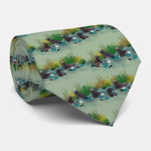 Cravate Seal Pup Party Tie (Light Green)