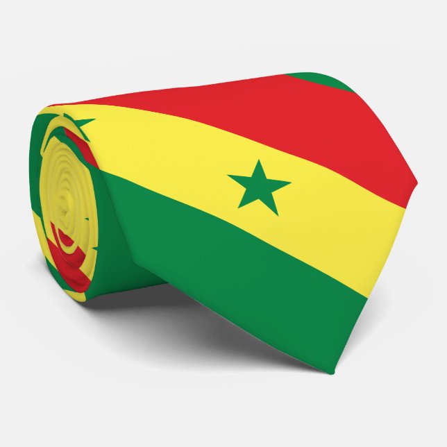 Cravate Senegal Flag (Roulé)