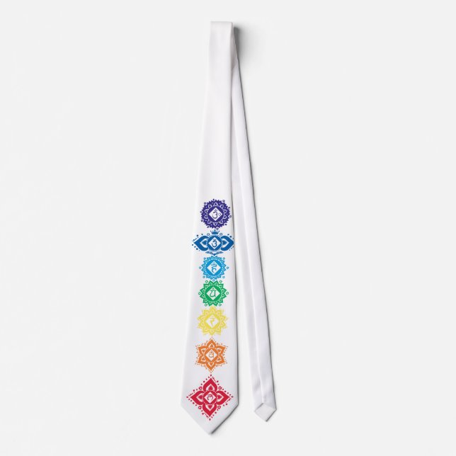 Cravate Sept chakras 7 (Devant)
