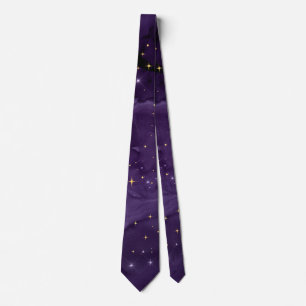 Cravate Série Galaxy Violet Design 8