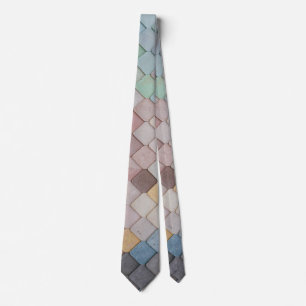 Cravate Shabby Carrelage Chic Pastel