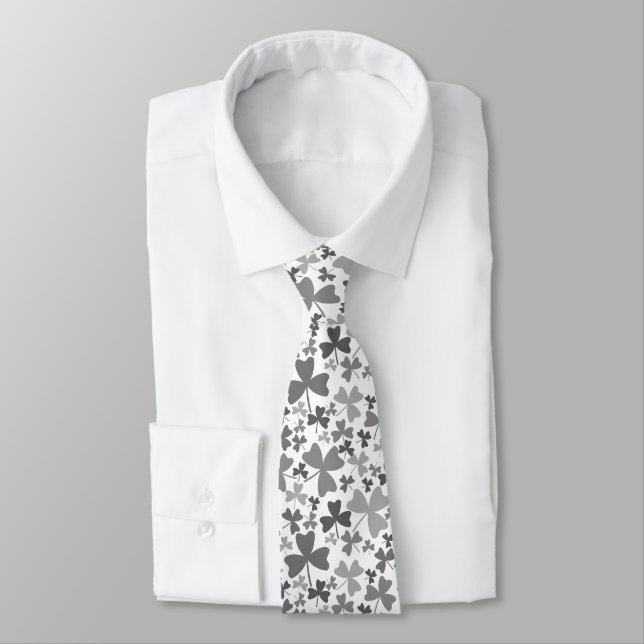 Cravate Shamrock gris (Attaché)