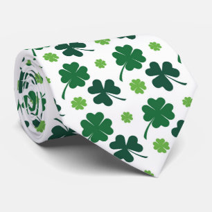 Cravate shamrocks cool et motif carrelé