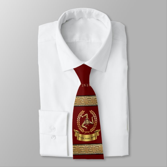 Cravate Sicilian Medusa Personalized  Neck Tie (Attaché)