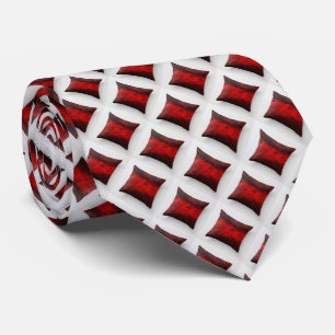 Cravate Signature Micro Diamonds motif rouge