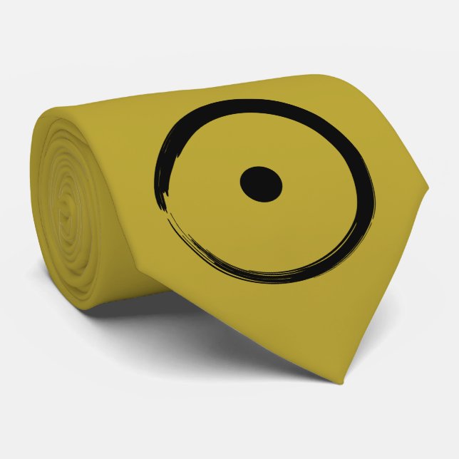 Cravate Signe astrologique - Bouddhisme Zen Circle 1 (Roulé)