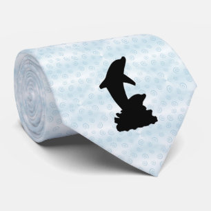 Cravate Silhouette de dauphin