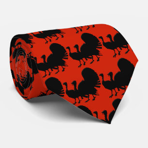 Cravate Silhouette des Dindons