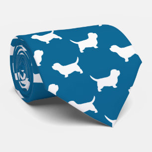 Cravate Silhouettes PBGV Petit Basset Griffon Vendeen