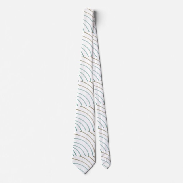 CRAVATE SIMPLE MODERNE MODERNE MONOGRAM STYLE ÉLÉGANT FOUR (Devant)