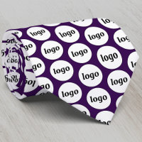 Simple motif d'entreprise avec logo prune pourpre