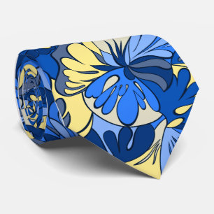 Cravate Simple-side floral de lampe de lave rétro imprimé