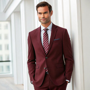 Cravate Simples bandes en rouge et blanc