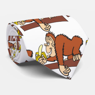 Cravate singe avec la banane