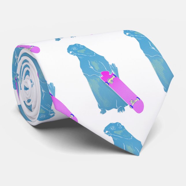 Cravate Skateboard Marmot Woodchuck (Roulé)