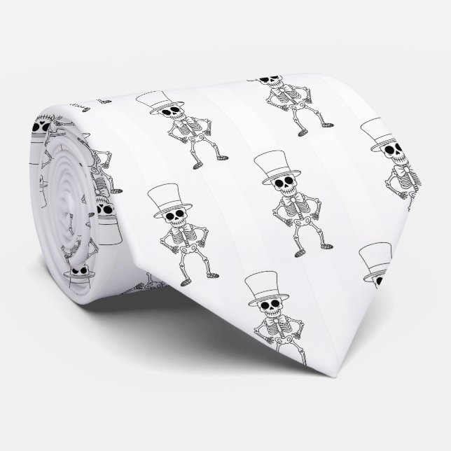 Cravate Skeleton necktie (Roulé)