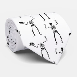 Cravate Skeletons D'Halloween, Baguette Ou Traite, Boo