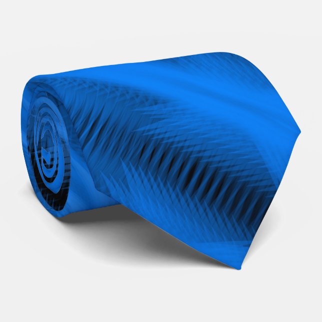 Cravate Sky Blue Futuristic Abstract Diagonal Pattern Art (Roulé)