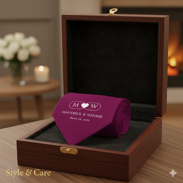 Cravate Sleek Minimalist Modern Wedding Burgundy (Sleek Minimalist Modern Wedding Burgundy Neck Tie)