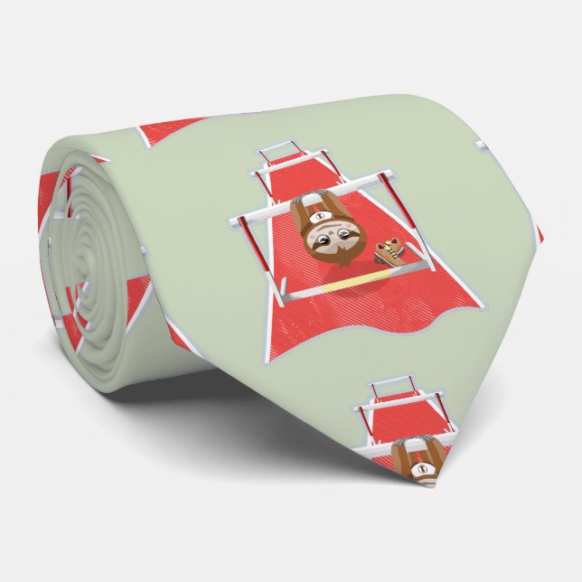 Cravate Sloth Hurdles course atheletics (Roulé)