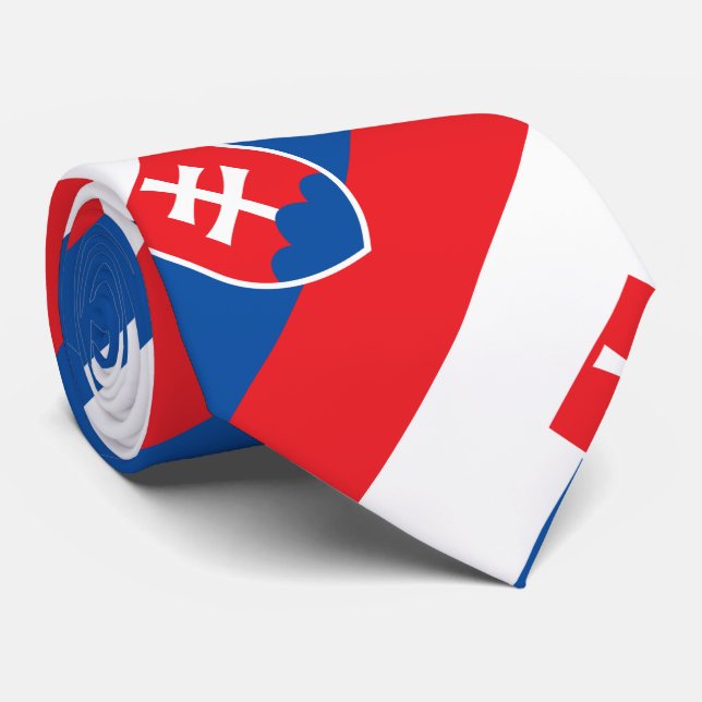 Cravate Slovakia Flag (Roulé)