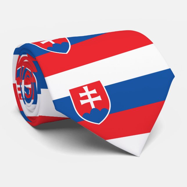 Cravate Slovakia Flag (Roulé)