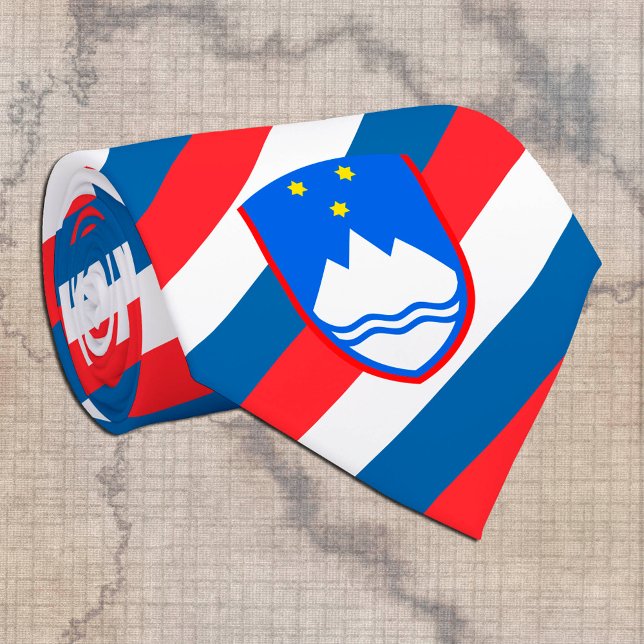 Cravate Slovénie Cravates, mode Slovénie Drapeau (Créateur téléchargé)