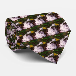 Cravate Small Woodland Waterfall Oil Photo Painting