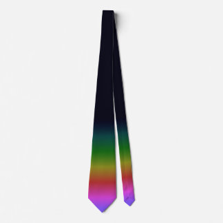 Cravate Smooth Black Rainbow Background Gradient